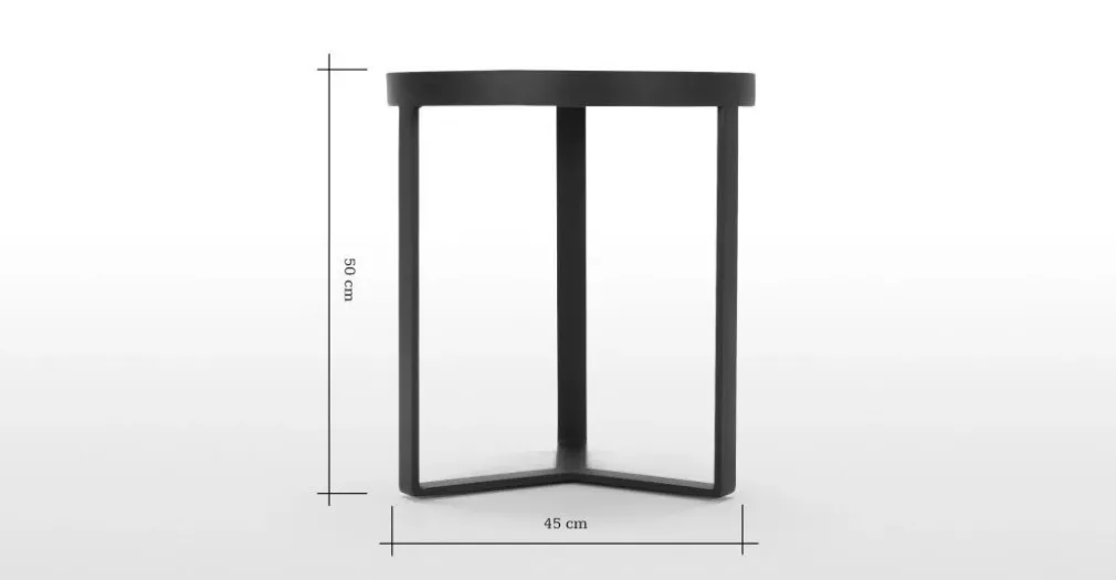 Mesa auxiliar Aula – Negro y gris