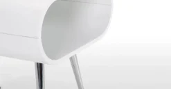 Mesa auxiliar con almacenaje Hooper – Blanco