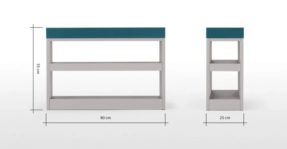 Mesa auxiliar Yumi – Azul y gris