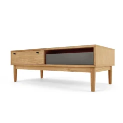 Mesa de Centro con Almacenaje Campton – Roble