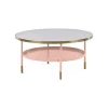 Mesa de Centro Fox – Rosa y Metal