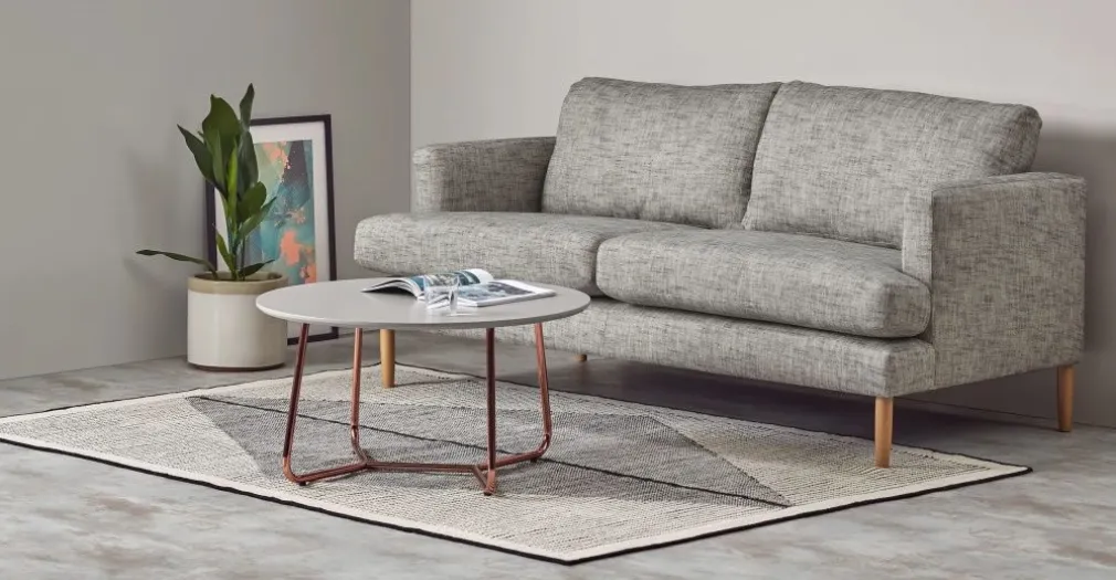 Mesa de Centro Nyla – Gris y cobre