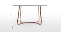 Mesa de Centro Nyla – Gris y cobre