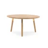 Mesa de Centro Redonda Range – Roble macizo y Metal