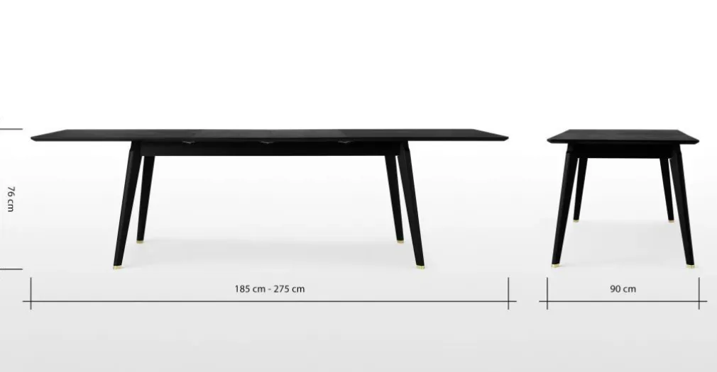 Mesa de Comedor Albers – Gris Carbón