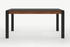 Mesa de Comedor 6 Asientos Corinna – Negro y Nogal
