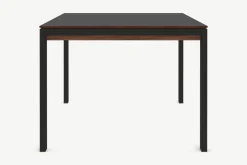 Mesa de Comedor 6 Asientos Corinna – Negro y Nogal