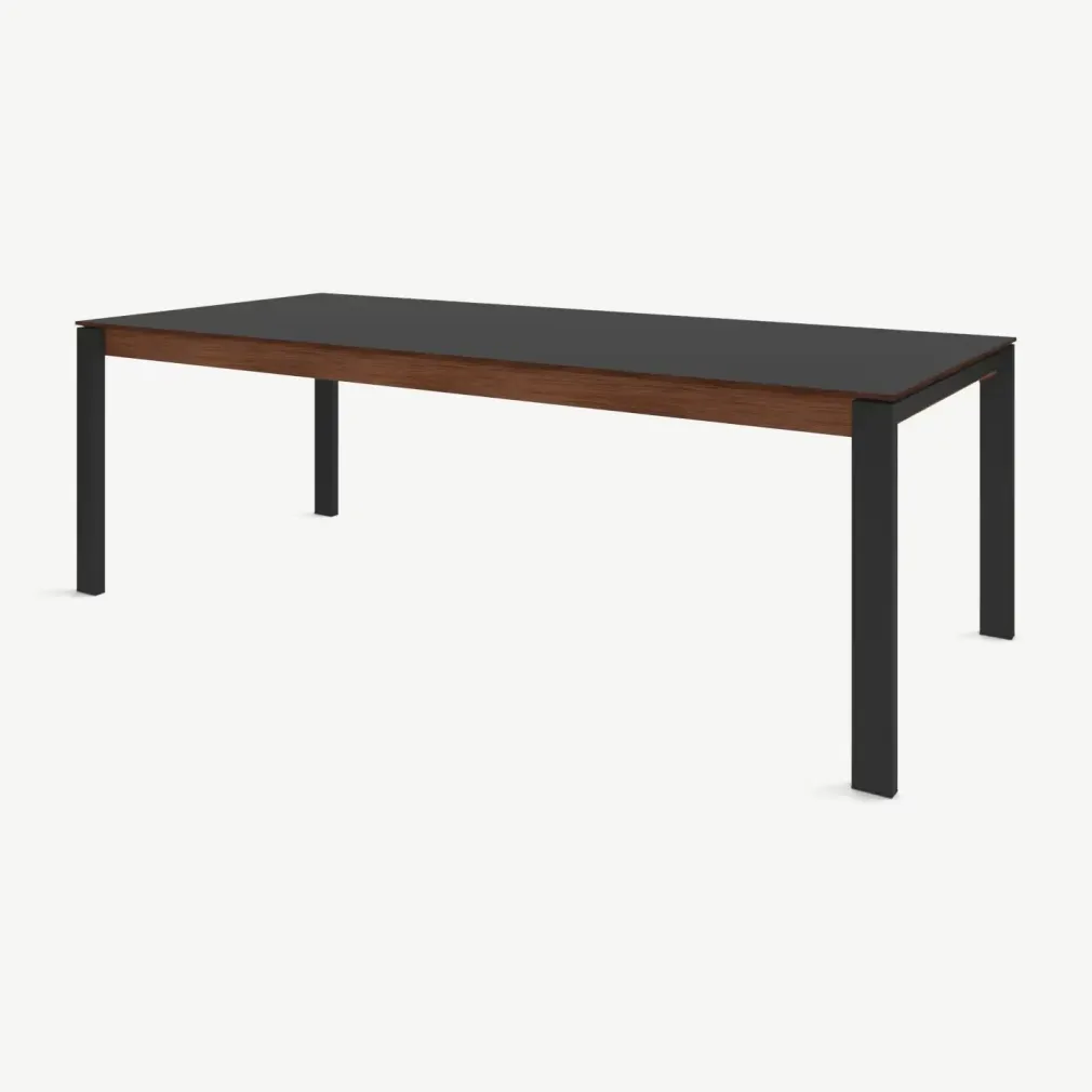 Mesa de Comedor 10 Asientos Corinna – Nogal y Negro