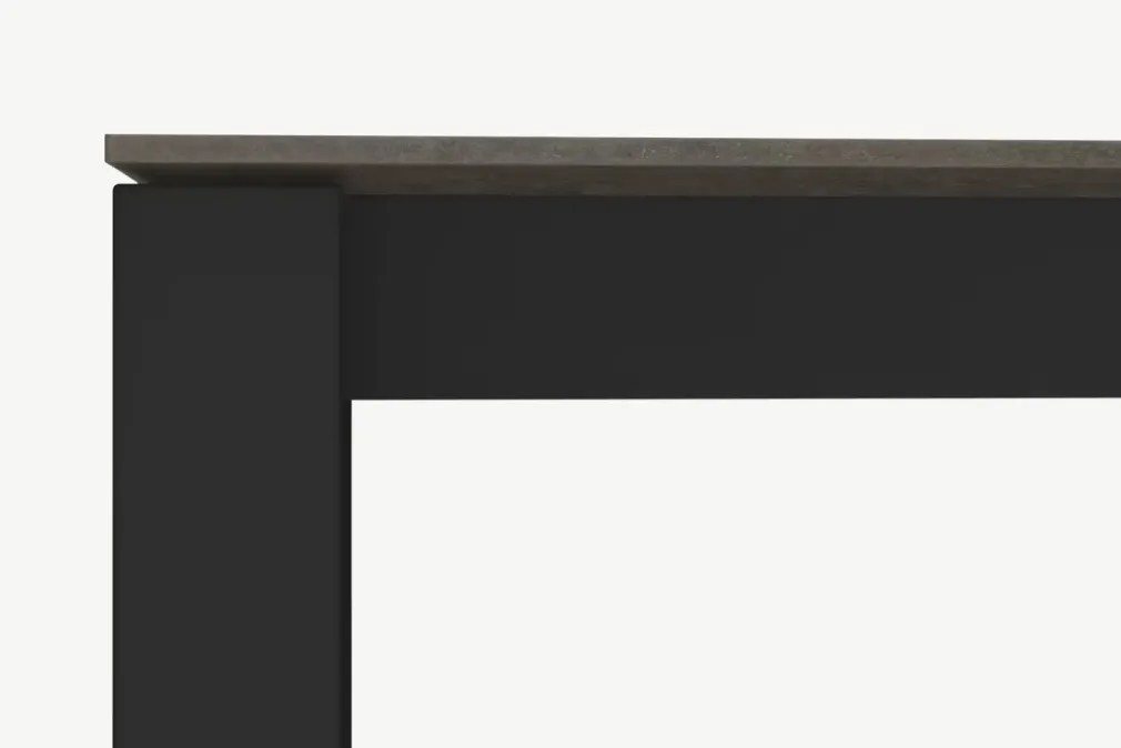 Mesa de Comedor Corinna – Gris y Negro