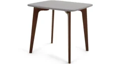 Mesa de Comedor Cuadrada Fjord – Roble Oscuro y Gris