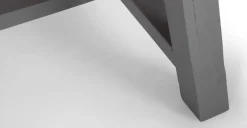 Mesa de Comedor Extra Grande Iona – Madera de Pino y Gris