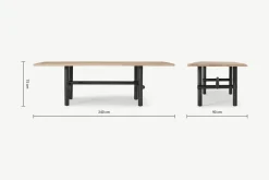 Mesa de Comedor Finro – Roble y Negro