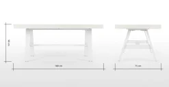 Mesa de Comedor Grande Edson – Blanco