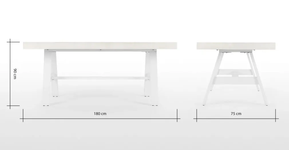 Mesa de Comedor Grande Edson – Blanco