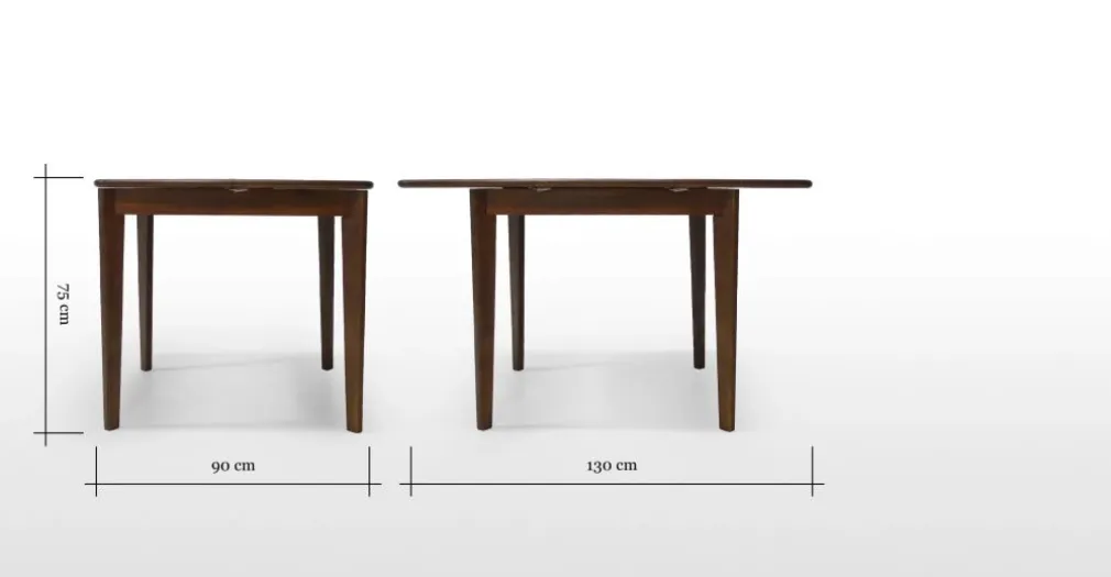 Mesa de Comedor Monty – Fresno Oscuro