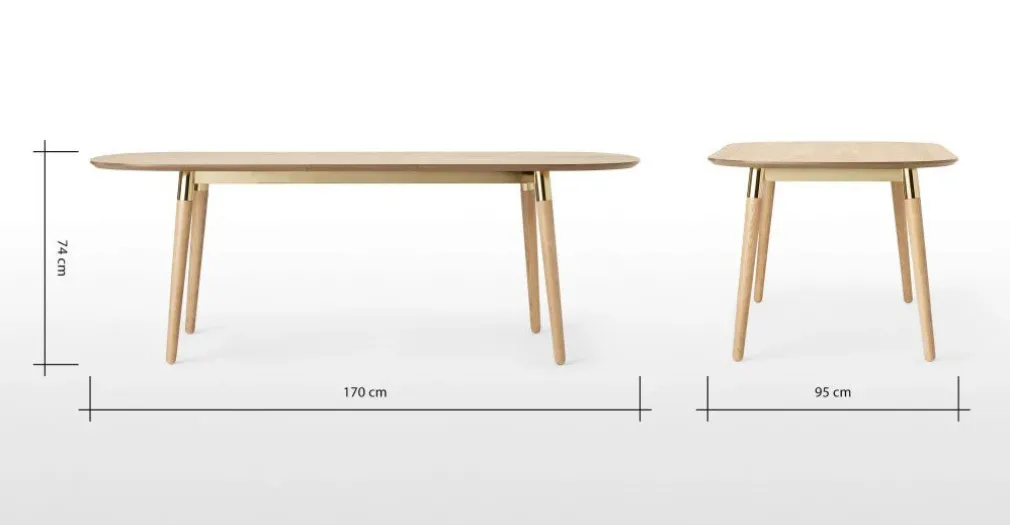 Mesa de Comedor Ovalada Edelweiss – Fresno