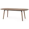 Mesa de Comedor Ovalada Edelweiss – Nogal y Negro
