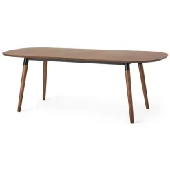 Mesa de Comedor Ovalada Edelweiss – Nogal y Negro