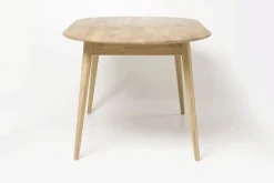 Mesa de Comedor Ovalada Escandi – Roble Claro