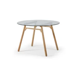 Mesa de Comedor Philly – Roble y cristal