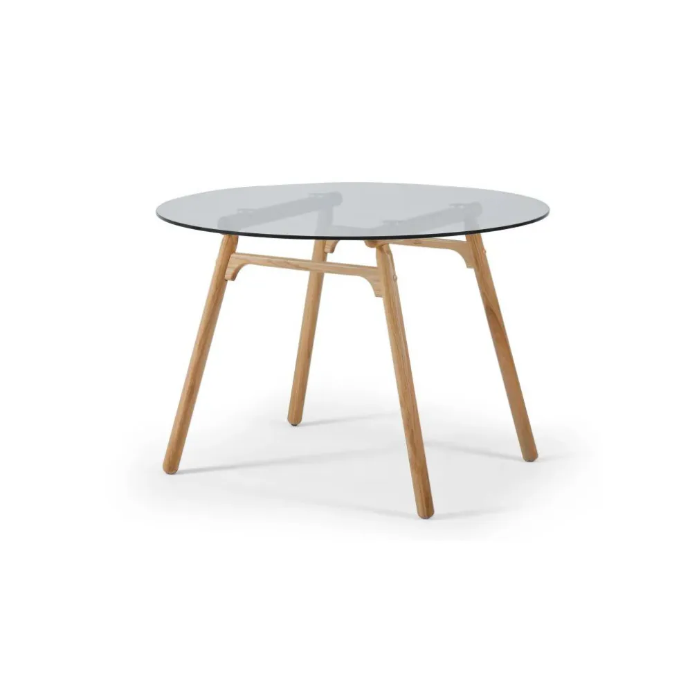Mesa de Comedor Philly – Roble y cristal