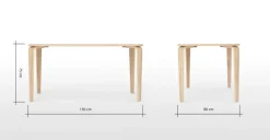 Mesa de Comedor Rectangular Alma – Fresno