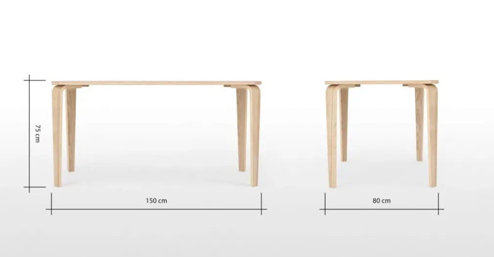 Mesa de Comedor Rectangular Alma – Fresno