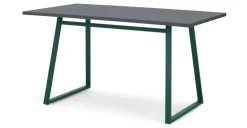 Mesa de Comedor Rectangular Catfield – Verde y Gris