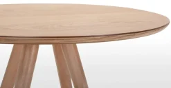 Mesa de Comedor Redonda Kitson – Fresno Natural