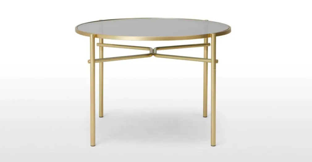 Mesa de Comedor Redonda Stanley – Cristal y Metal