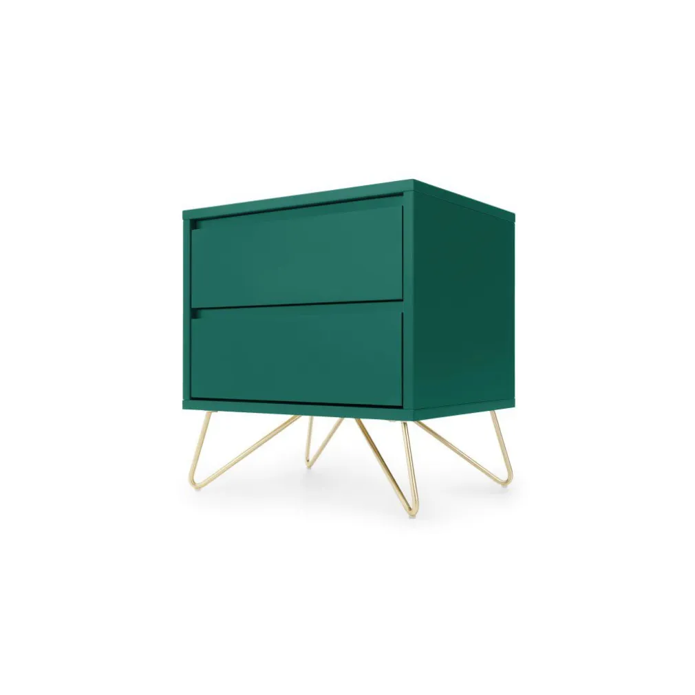 Mesa de Noche Elona – Verde Inglés