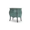 Mesa de noche vintage Bourbon – Azul