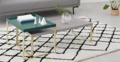 Mesas Nido de Centro Lenny – Verde Racing y Gris