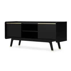 Mueble multimedia Albers – Roble teñido de negro