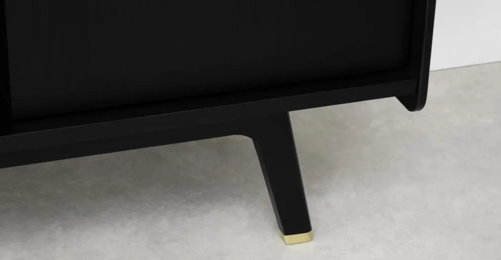 Mueble multimedia Albers – Roble teñido de negro