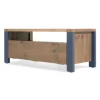 Mueble multimedia Bala – Madera maciza y azul
