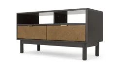 Mueble multimedia Belgrave – Roble oscuro