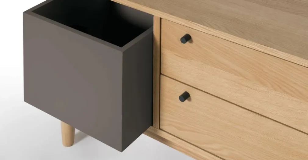 Mueble multimedia Campton – Roble