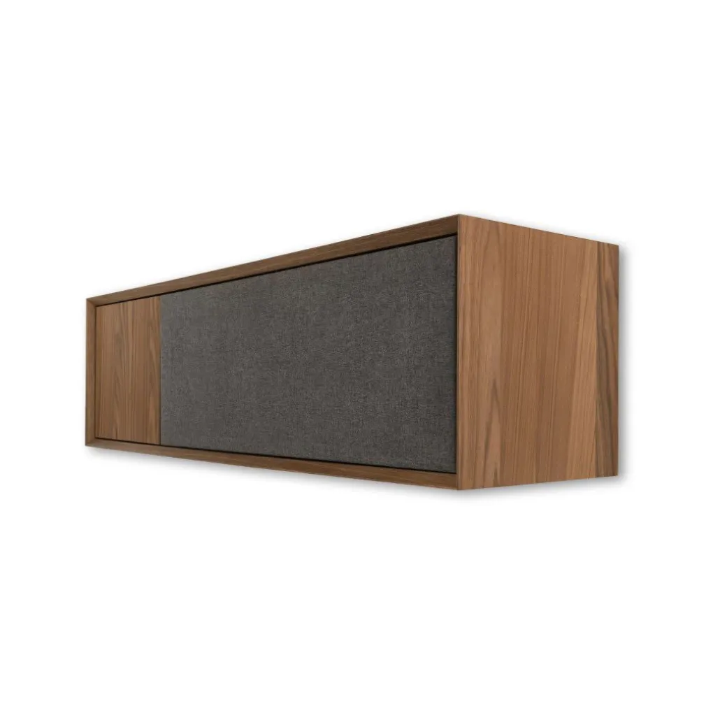 Mueble multimedia de pared Luther – Nogal