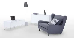 Mueble multimedia Elona – Blanco brillante