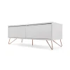 Mueble multimedia Elona – Gris y cobre