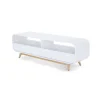 Mueble multimedia Esme – Blanco y fresno