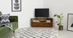 Mueble Multimedia Esquinero Anderson – Caramelo