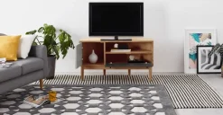 Mueble multimedia esquinero Campton – Roble