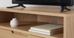 Mueble multimedia esquinero Jenson – Roble