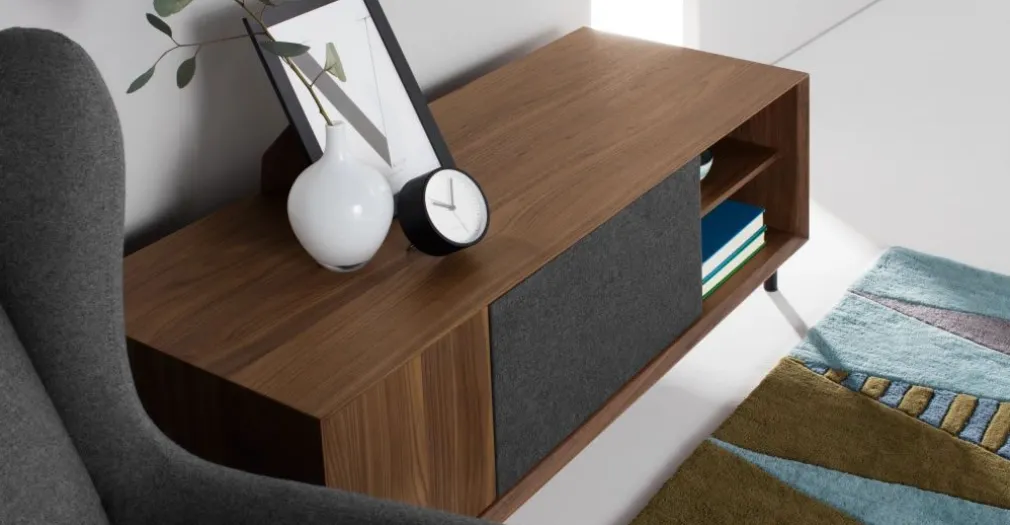 Mueble multimedia grande Luther – Nogal