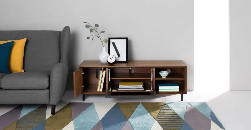 Mueble multimedia grande Luther – Nogal
