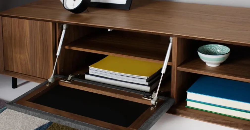 Mueble multimedia grande Luther – Nogal