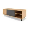 Mueble multimedia grande Luther – Roble