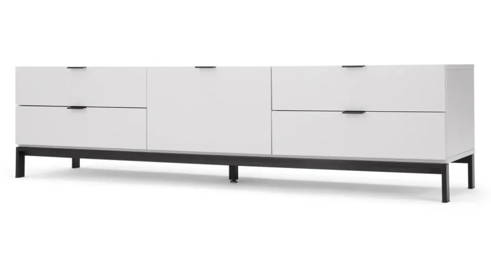 Mueble multimedia grande Marcell – Gris claro